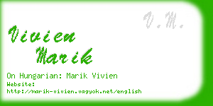 vivien marik business card